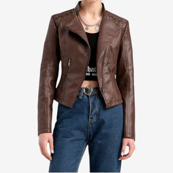 Fleur™ Veste Motard Courte